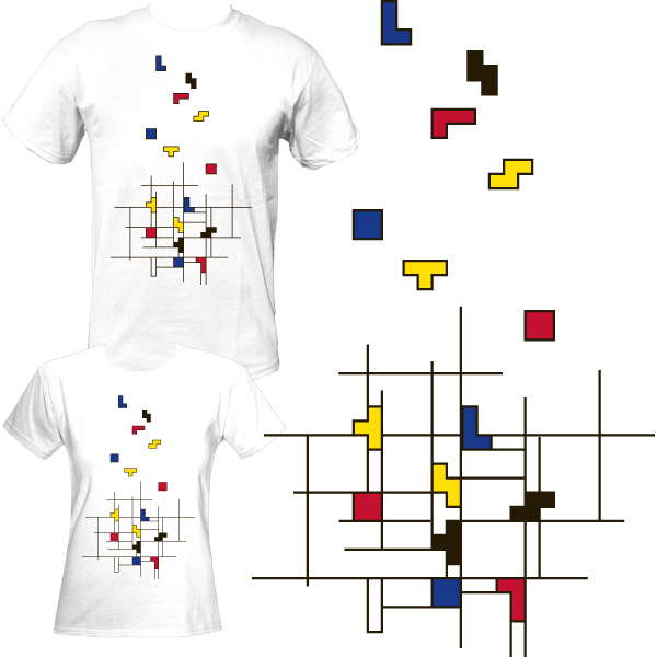 Mondrian Tetris